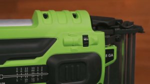 Тест аккумуляторного нейлера Greenworks GD24BN, 24V от журналистов "Потребитель Garden Tools"