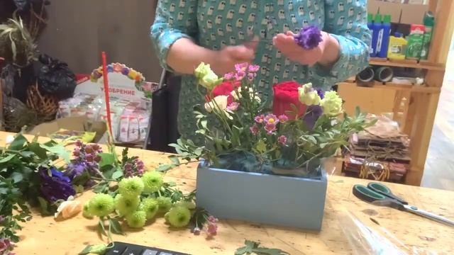 Цветочная композиция своими руками