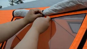 Палатка КУБ утепленная (трёхслойная) для зимней рыбалки, с выходом под печку