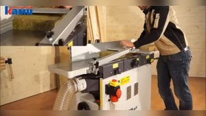 Обзор и демонстрация работы фуговально-рейсмусового станка OSTERMANN FS32N