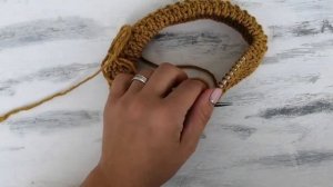 Красивый и теплый снуд труба спицами