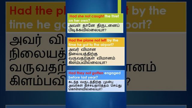 Past Perfect Tense in Tamil | Part-4 | Interrogative - Negative  | Active Voice | English Grammar