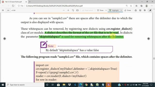 12th Computer Science | Chapter 13 | English Medium | Python and CSV Files | Part 3 смотреть онлайн