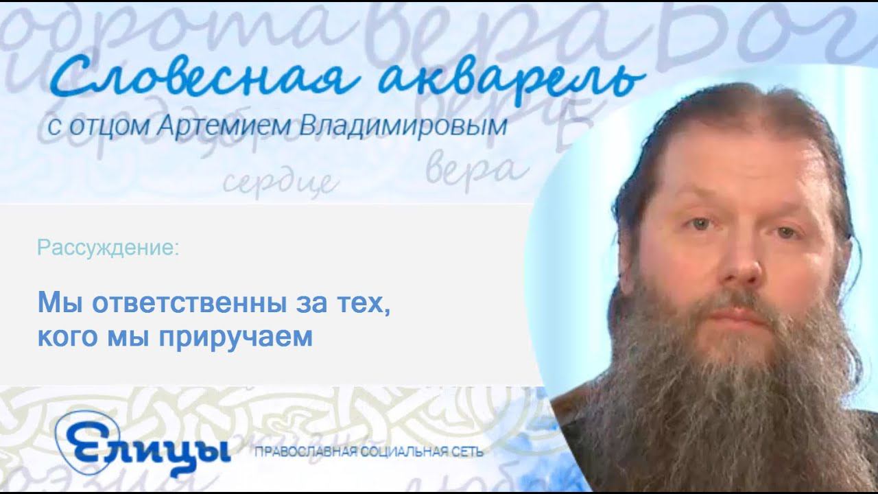 Мы ответственны за тех, кого мы приручаем. Св. Артемий Владимиров. Видео-лекции 2016