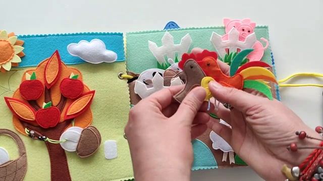 Развивающая мягкая книжка из фетра смотреть онлайн