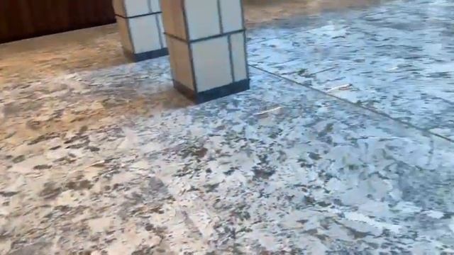 Пол из гранита AZUL NOVA в БЦ Глобал Сити в Москве от The Stone Collection смотреть онлайн