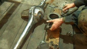 мой способ центровки укороченного моста для минитрактора