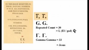 Shakespeare's Sonnet Number Code 9 - John Dee and the Sonnets' Dedication Initials