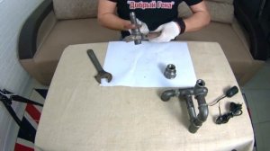 DIY | Настольная лампа лофт из труб с эффектом ржавчины