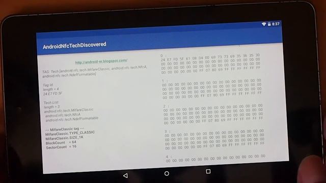 Android NFC: readBlock() for MifareClassic, to dump data in RFID tag смотреть онлайн