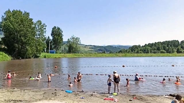 Безопасный пляж в Горно-Алтайске «Еланда» смотреть онлайн