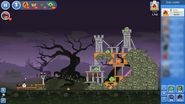Halloween Tournament Days 1-6 - Angry Birds Friends - HIGH SCORE 1,000,000+ Points смотреть онлайн