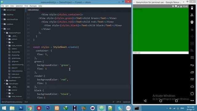 React native Flex layout || Flexbox layout || React native tutorial from scratch - Part 3 смотреть онлайн