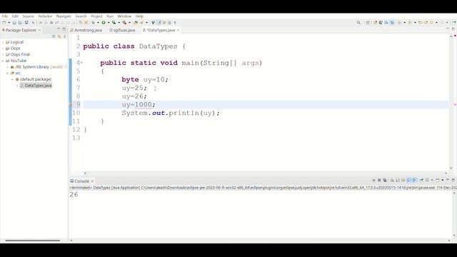 How to Store "byte" values in Java | How "byte" works in Java | Data Types in Java | Kannada | Akas смотреть онлайн