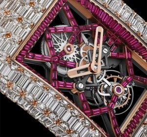 UN PRÉCIEUX TOURBILLON MÉCANIQUE À HUIT CHIFFRES (Billionaire III Diamonds & Rubies )  @Jacob & Co.