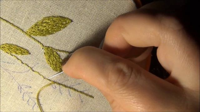 Вышивка стебелька /Embroidery stem смотреть онлайн