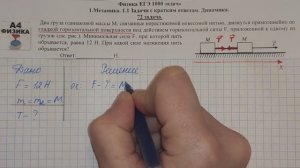 72 задача. 1. Механика. Динамика. Физика. ЕГЭ 1000 задач. Демидова. Решение и разбор. ФИПИ 2021.