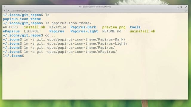How install & update papirus-icon-theme using git смотреть онлайн