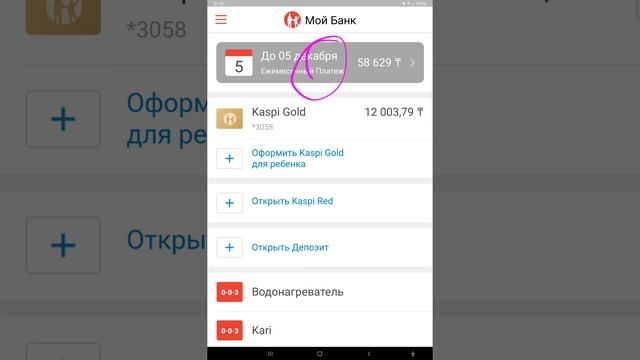 Как скачать выписку по кредитам в Kaspi