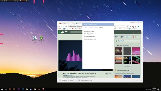 Sound Effects on your Desktop! Fountain of color + Rain Meter смотреть онлайн