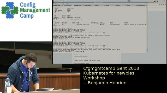 Configuration Management Camp 2018 Gent - Kubernetes room смотреть онлайн