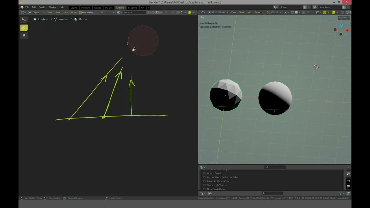 Geometry: вектора Normal и Incoming