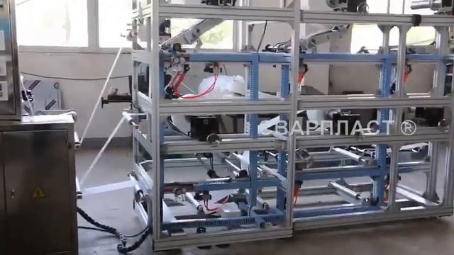 Маска - респиратор. Автоматическая линия для производства маски респиратора.Сварка(пайка) спанбонда смотреть онлайн