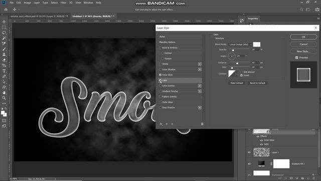 SMOKE TEXT EFFECT | PHOTOSHOP EFFECT | PHOTOSHOP TUTORIAL смотреть онлайн