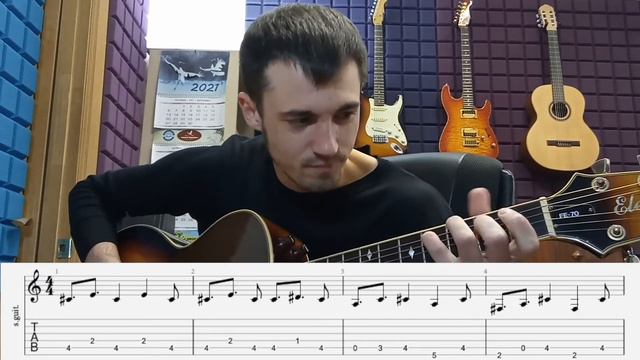 Скриптонит - положение. Молчаливый разбор на гитаре. Табы