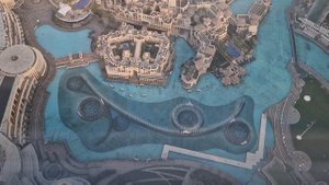 Вид из Бурдж-Халифа, небоскрёб в Дубаи, ОАЭ