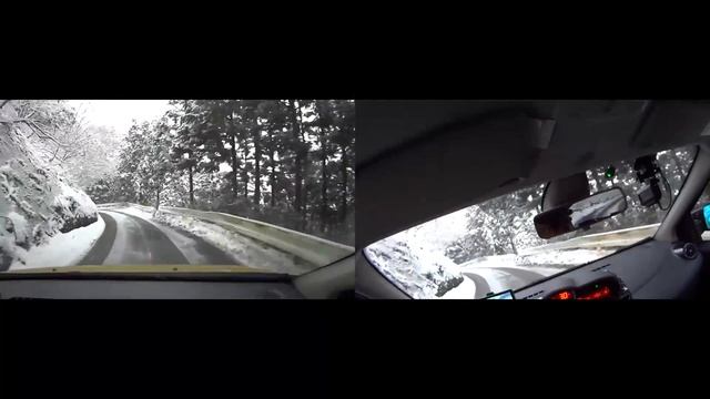 Renault Twingo RS + Michelin X-ICE と Sony HDR-AS15+HDR-AS30 雪道走行 смотреть онлайн