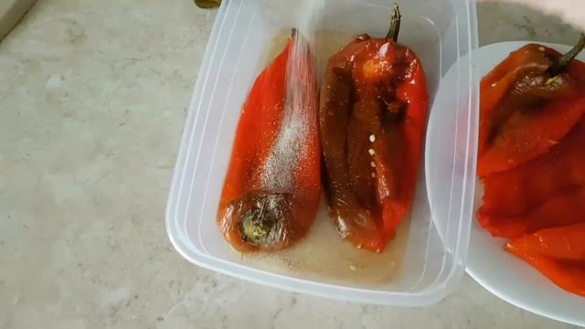 Закуска из перца. Холодная закуска. Рецепт приготовления. Греческая кухня.
