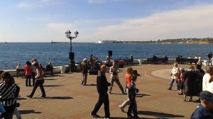 Набережная Севастополя. Песня "Великий Русский Город Севастополь"