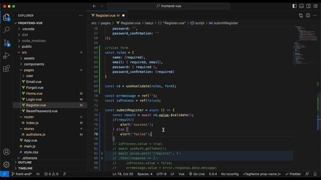 Validation Form - Laravel 10 & Vue 3