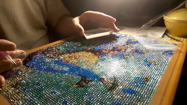 ночь недолго # мозайка.#алмазная павлин блескфинал.процесс смотреть онлайн