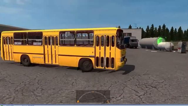 ETS 2 Ikarus 260.37 - Первый запуск, тест шасси, физики, коллизии. смотреть онлайн