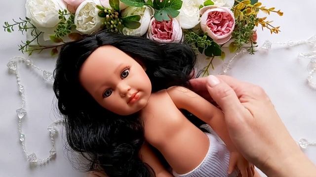 Распаковка куклы Лоренс/Llorens 42 см. Сшила одежду на куклу Лоренс. Примерка одежды куклу.