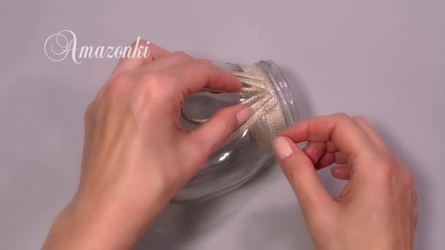 DIY?Роскошная ваза из стеклянной банки и шнура? смотреть онлайн