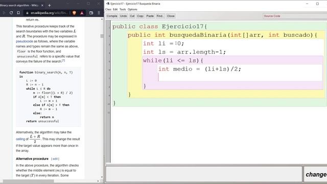 Ejercicio 17: Recursividad, Busqueda Binaria(Binary Search) en un array de números || Java смотреть онлайн