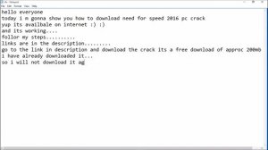 NEED FOR SPEED NFS 16 crack!!!!!!!!
