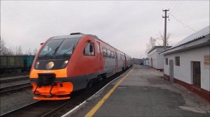 Рельсовый автобус РА2-044 сообщением Пермь II → Лысьва.