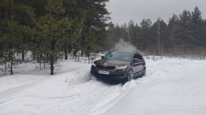 Skoda Kodiaq вышел из берлоги!  Не рано ли на бездорожье/offroad?