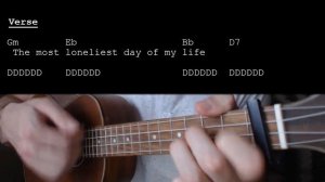 System Of A Down - Lonely Day EASY Ukulele Tutorial With Chords / Lyrics