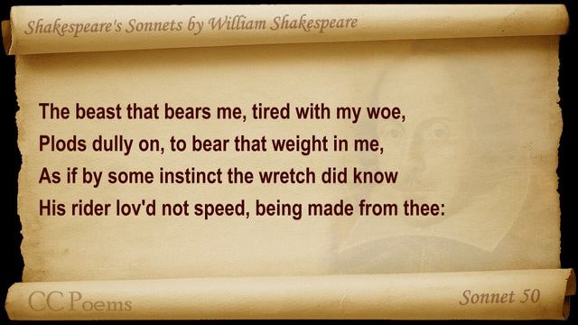 Sonnet 050 by William Shakespeare смотреть онлайн
