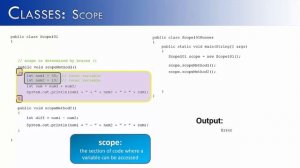 Classes Part 10: Scope (Java)