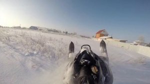 Покатушки на снегоходах Yamaha nytro Arctic cat