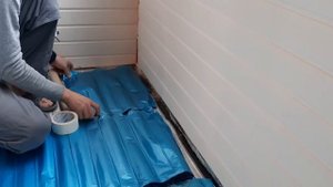 Укладка теплого пола, алюминиевые маты