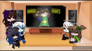 Frisk, blue sans , chara et papyrusUnderswap(réaction sur frisk,chara, papyrus,blue sans )