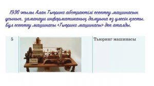 Есептеу техникасының даму тарихы 6сынып Информатика 3сабақ