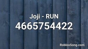 Joji - RUN Roblox ID - Roblox Music Code